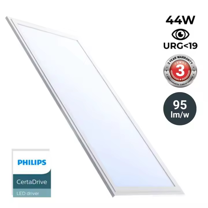 Barcelona LED Panel LED slim 120X30 cm -  Driver Philips - 44W - UGR19 - 1