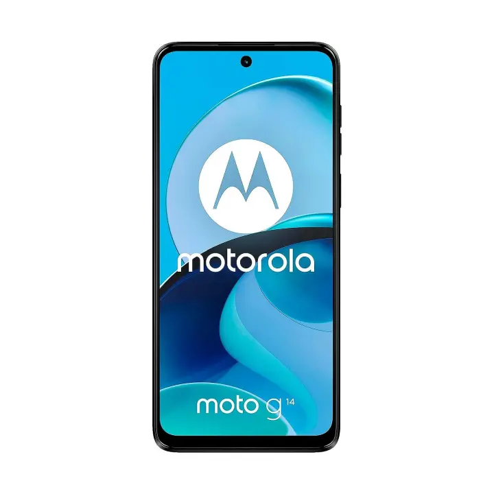 Motorola Moto g14, pantalla 6.5" Full HD+, sistema de cámara de 50MP, audio Dolby Atmos, Android 13, batería de 5000 mAh, procesador Octa-core, dual SIM - 1