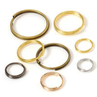 200pcs Anillos Abiertos Para Llaveros Con Doble Anillo Círculo Portador Conectores De Metal Para Joyería Y Manualidades - details 1