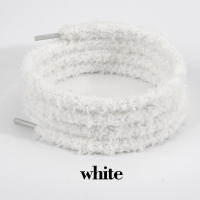 Pareja De Cordones De Peluche Redondos Para Zapatillas Deportivas Cordones Interchangeables De Felpa Suave Para Calzado - details 10
