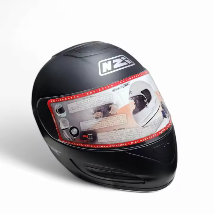 Casco integral Fibra de Vidrio NZI Spyder 3 GN - Negro mate - 1