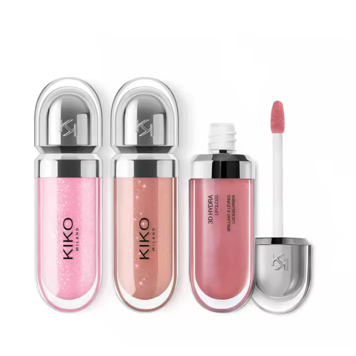 Pack rutina maquillaje KIKO MILANO 3D Hydra Lipgloss Set: 3D Hydra Lipgloss 05+3D Hydra Lipgloss 20+3D Hydra Lipgloss 32 - 1