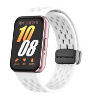 Correa De Silicona Magnética Transpirable Para Reemplazo De Pulsera Samsung Galaxy Fit 3 SM-R390 Compatible Con Marcas De Relojes Deportivos - details 8