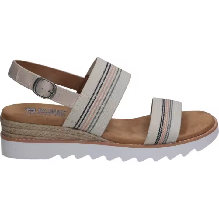 SKECHERS | Sandalias con Cuña Skechers Desert Kiss Hi para Mujer – Sandalias con Cuña Media – Estilo Casual – Sandalia Color Taupe – Sandalias con Cierre de Hebilla – Alta Calidad – Cómodas – Modelo 113863-NTMT - 1