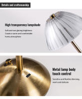 Lámpara De Mesa LED Táctil Recargable Luz De Lectura Retro Sin Cable Nórdica Para Estudio Dormitorio Escritorio Barra Hogar - details 4