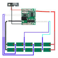 Caja De Almacenamiento Para Baterías 18650 Li-ion 10 Piezas Protección Contra Sobrecargas Para Makita 18V 21V Lomvum Zhipu Hongsong Jingmi PCB De Carga - details 5