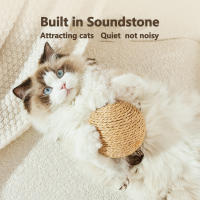 Juguete Interactivo Para Gatos 10CM Pelota De Rasguño En Sisal Para Moler Patas Juguetes De Rascador Resistente Al Desgaste Accesorios Para Muebles De Mascotas - details 2
