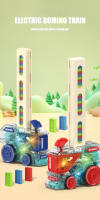 Juego De Dominoes Colorido Automático Para Niños Set Educativo Inteligente De Coche Eléctrico Y Torreón DIY Regalo De Rompecabezas - details 0