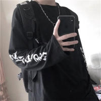 Camiseta De Manga Larga Casual Para Hombres Y Mujeres Estilo Harajuku Hip Hop Streetwear Suave Y Transpirable Top De Otoño - details 5