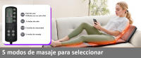 Eco-De Colchoneta de Masaje de Cuerpo Completo con 8 Motores Vibradores y Calor Lumbar | Colchon Masajeador de Espalda y Cuello con Almohada de Masaje Shiatsu, 15 Modos de Masaje - details 2