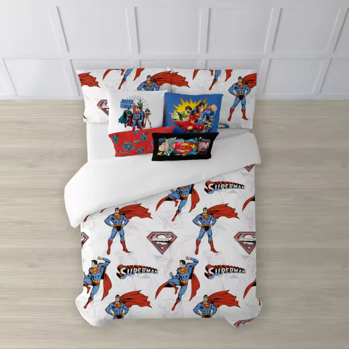 BL Belum Funda Nórdica con Botones 100% Algodón Man Of Steel - Suavidad y Confort Garantizados - 1