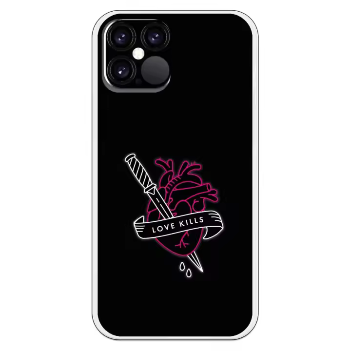 Funda compatible con iPhone 12 - 12 Pro - Love Kills - 1