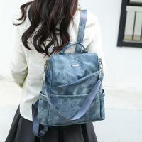 Mochila para mujer, nuevo estilo, moderna, versátil, antirrobo, de PU, de gran capacidad, de alta gama - details 9