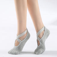 Pareja De Calcetines De Yoga Para Mujer Antideslizantes Con Correas Algodón Calcetín Ideal Para Pilates Ballet Danza Calzado De Salón - details 9