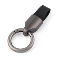Llavero De Titanio Y Cuero Vacío Llavero De Coche Para Hombre Llavero De Colgante Creativo Accesorio Pequeño EDC Regalo Ideal Para Exteriores - details 2