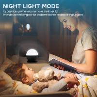 Proyector De Estrellas Lámpara Nocturna Galaxia De Estrellas Rotativas Luna LED Para Decoración De Habitación Infantil - details 8