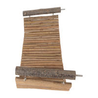 Juguete De Madera Para Animales Pequeños Puente De Escalera Interesante Para Chinchillas Y Hamsters Brindando Diversion Y Ejercicio - details 1