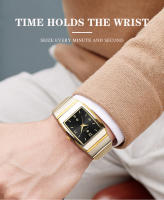 Reloj De Pulsera De Cuarzo Para Hombre WWOOR Moda Nueva Lujo Cuadrado Acero Inoxidable Impermeable Reloj De Mano Masculino - details 0