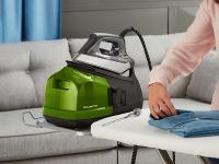 Rowenta Perfect Steam Pro DG8626 Centro de Planchado, Autonomía Ilimitada con 6.9 Bares, Golpe 450 Vapor Continuo de 120 g/min, Suela Microsteam Laser 400, Función Eco, Depósito Cal, Color Negro [Clase de eficiencia energética A+] - details 1