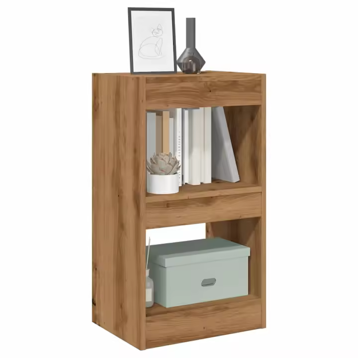 vidaXL Estantería/divisor de espacios 40x30x72 cm en color Madera antigua/Roble artisan | almacenamiento funcional diseño moderno para baño dormitorio sala - 1