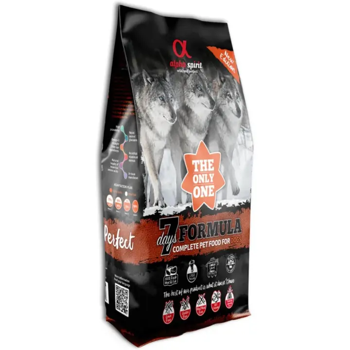 Pienso Natural Alpha Spirit Fórmula 7 Días para Perros 12 KG - Alimento de alta calidad para su mascota - 1