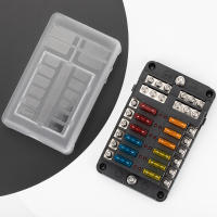 DaierTek Caja De Fusibles De 12 Maneras 12V 32V Para Coche Barco Camper RV Con Cubierta Plástica Para Tablero De Alimentación Accesorios De Automóvil - details 2