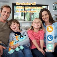 Juguete De Peluche Dragón De Ojos Grandes Kawaii Azul Para Niños Y Niñas Decoración De Habitación Juguetes Suaves De Dinosaurio Para Bebés - details 1