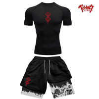 Camiseta De Compresión Para Hombre Y2K Rash Guard Quick Dry Fitness Running Gym Sport Rashgard Verano SPF50+ Polyester O-Neck - details 2
