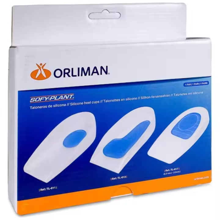Orliman Talonera Silicona Espolón Descarga Lateral Tl-612 Talla 1, 1 Unidad - 1