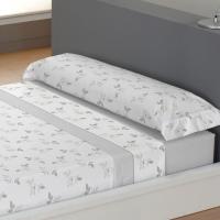 CARPE DIEM Juego de Sábanas de Microfibra Estampada Mod. JANE Color Gris- Conjunto de Ropa de Cama 3 o 4 Piezas para Cama 90, 105, 135, 150, 150/160 (2 Almohadas)  y 180 cm, Suaves, Transpirables  Válidos para Colchones hasta 28 cm de Grosor - details 1