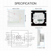 Controlador De Temperatura De Habitación MOES Zigbee Para Calefacción De Suelo Eléctrico/Acueducto Calentador De Gas Compatible Con Tuya Y Alex 5A16A - details 14