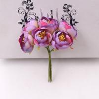 6/18 Piezas De Flores Artificiales De Rosa De Té Para Decoración De Bodas Y Manualidades Accesorio De Flor Para Scrapbooking Y Wreath - details 5