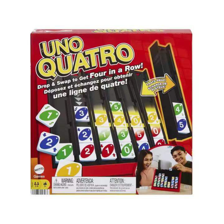 Mattel Uno Quatro Juego de Mesa Estrategia - 1