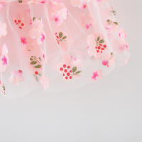 Vestido De Princesa Para Bebé Niña Verano Con Volante Y Diseño De Pétalos Vestido De Cumpleaños De Malla Para Niñas Edad 0-3 Años - details 6