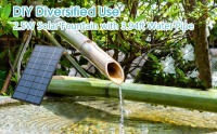 Bomba De Fuente Solar 2.5W Con 6 Boquillas Y Tubo De Agua De 4 Pies Para Baño De Pato Piscina Y Otros Lugares Al Aire Libre - details 7