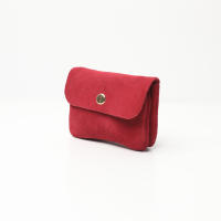 monedero ,cartera Pequeña de Piel Ante  ，hecho en Italia– Minimalista, Ligero y Multifuncional,Perfecto para el Día a Día y Ocasiones Especiales, Diseño Elegante , Dos Compartimentos y Bolsillo con Cremallera, Disponible en piel de Ante, - details 6