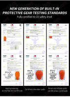 Protector De Rodilla Para Moto WOSAWE Inserción De Protección Moto Equipamiento Motocross Con Almohadillas De Espalda - details 8