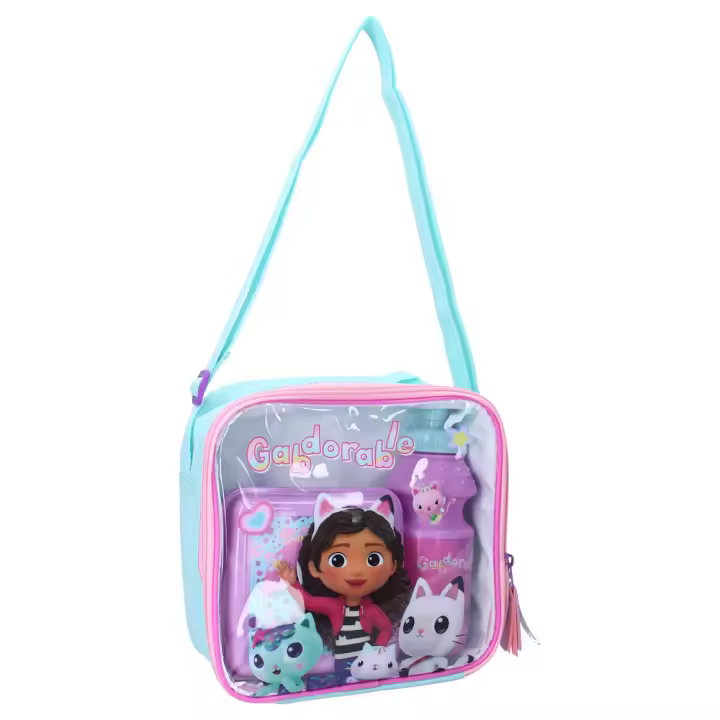 VADOBAG SET BANDOLERA BOTELLA + SANDWICHERA GABBY S DOLLHOUSE BTS25 20x21x8 Cms. - 1