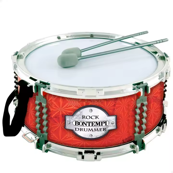 Tambor de juguete c/baquetas y correa Ø30,5 cm Bontempi, Tambor infantil de juguete con baquetas y correa, Tambor de juguete para niños, Instrumentos musicales infantiles, Tambor para niños - 1