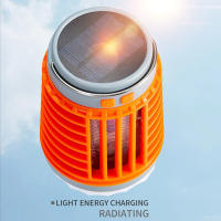 Lámpara Portátil LED Recargable Solar Con Repelente De Mosquitos Para Camping Luz Exterior USB Para Senderismo Pesca Correr Trabajo Emergencias - details 3