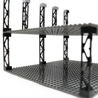 10PCS Placas De Base Doble Lado Para Bloques De Construcción Militar Accesorios De Ciudad Pilares MOC Piezas Juguetes Para Niños - details 1