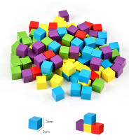 Juego De Construcción De Cubos De Madera Colorida Para Niños 50 Piezas Juguete Educativo Para Boys Y Girls Regalo De Cumpleaños Ideal Para Edades 3-12 Años - details 13