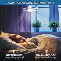 Ventilador with Luz LED para dormitorio, restorante, ventilador de techo, accesorios de iluminación simples y modernos para más alto - details 6