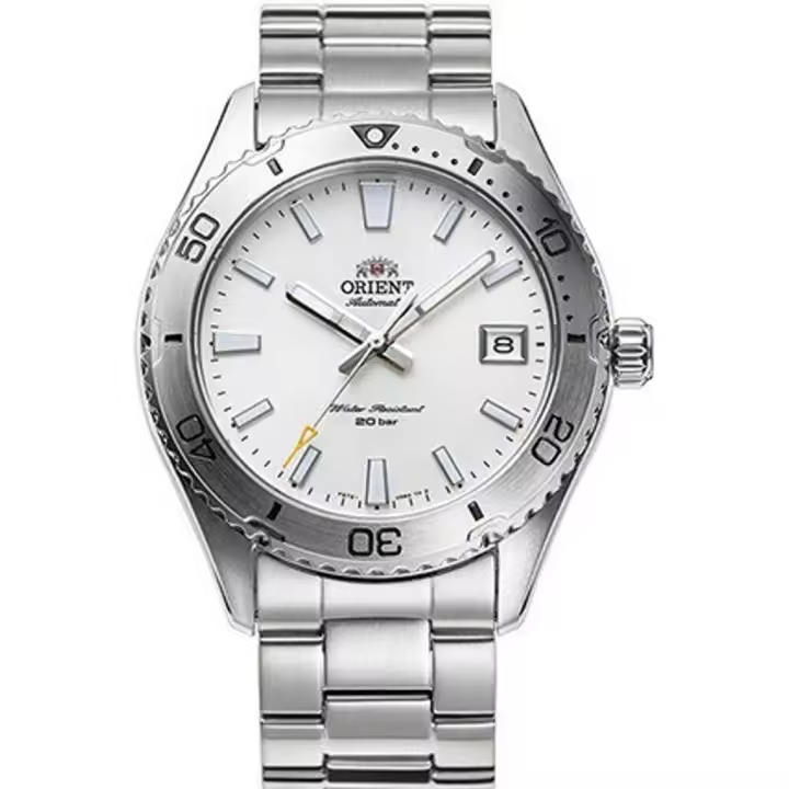 reloj automático buceo hombre Orient Mako RA-AC0Q03S 39.9mm cristal de zafiro 200m WR correa de acero - 1