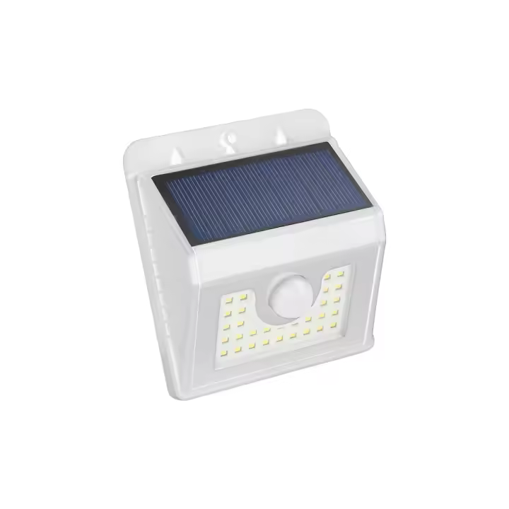 APLIQUE 30 LEDS KORPASS SOLAR SENSOR BRANCO 4W - 1