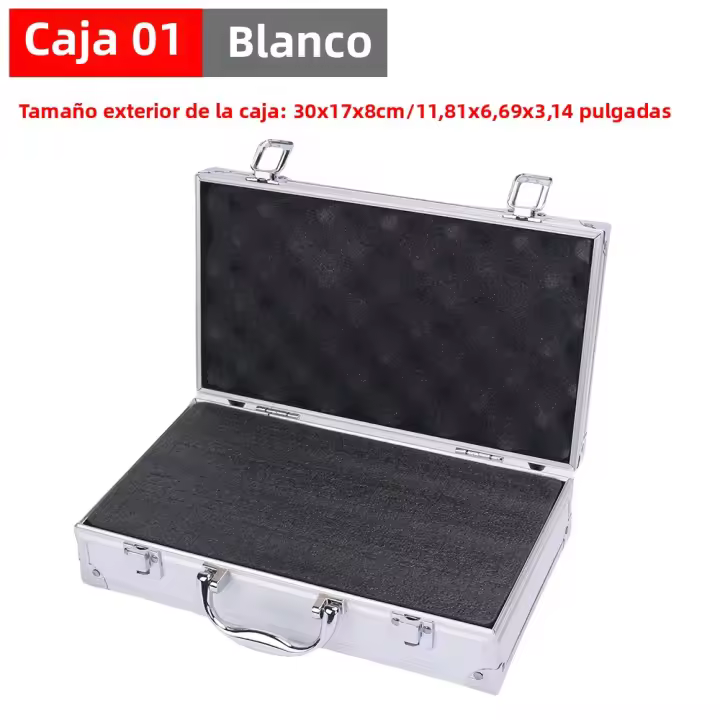 Estuche De Herramientas De Aluminio Para Exterior Kit De Vehículo Portátil Equipamiento De Seguridad Estuche De Instrumentos Como Maleta - 1