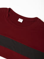 Camiseta informal de manga larga con cuello redondo para hombre, camisa deportiva de moda con bloques de color, para primavera y otoño - details 18
