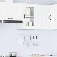 vidaXL Armario pared cocina puerta de cristal Kalmar en color Roble ahumado/Roble Sonoma/Negro y más | almacenamiento funcional diseño moderno para baño dormitorio sala - details 9