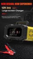 Cargador Inteligente De Batería Para Coche Y Motocicleta FOXSUR 20A/10A 12V/24V Compatible Con Lithium AGM GEL Lead-Acid LiFePO4 Set De 1 Pieza - details 1