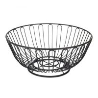 HOGUITA-Frutero Decorativo de Mesa de Metal, Cesta Multifuncional para Frutas, Verduras, Pan u Objetos, Organizador de Cocina o Centro de Mesa para Comedor, Sala o Encimera, Negro - details 0